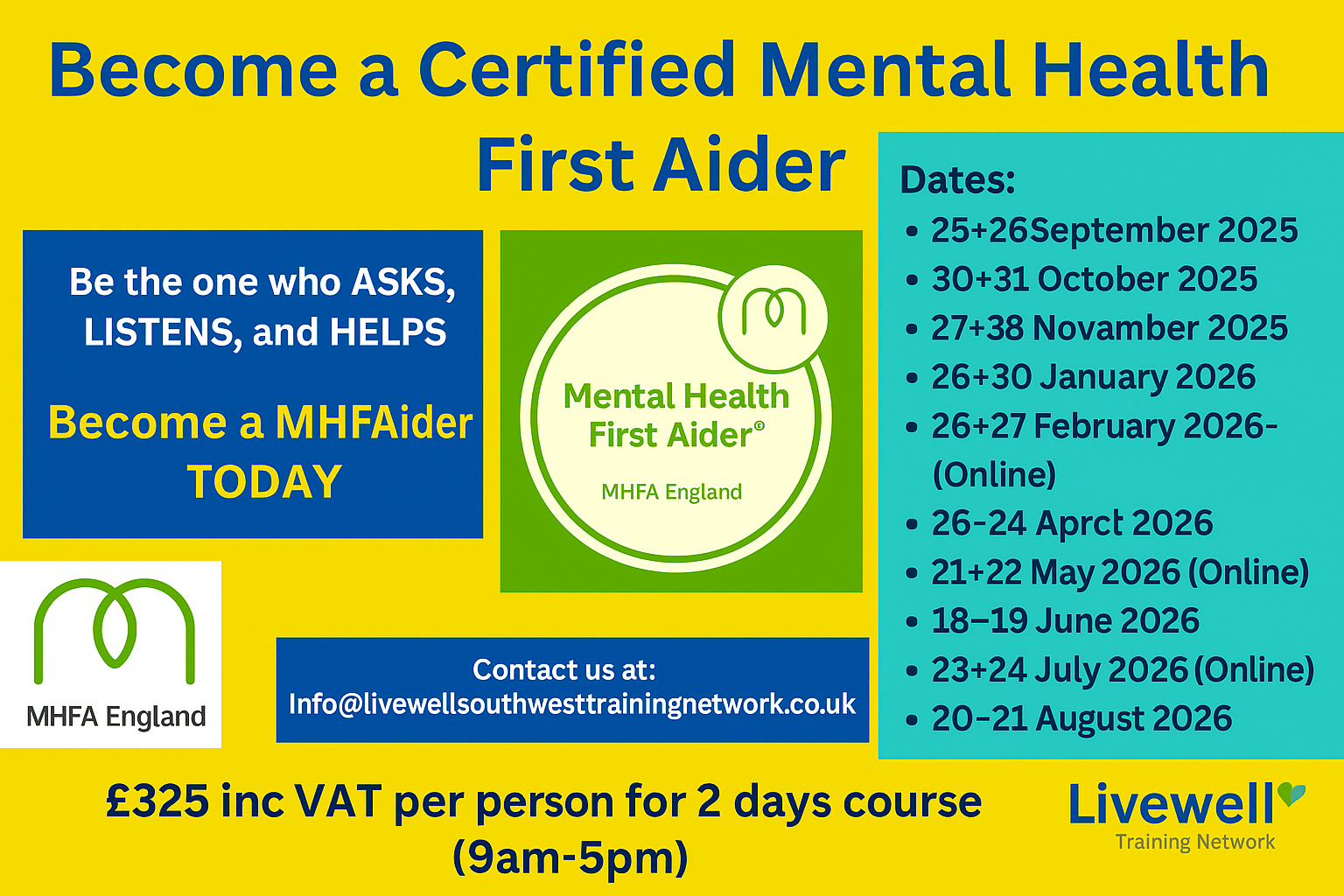 Mental Health first Aid Mental Health first Aid