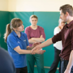 Photo of a training session in action